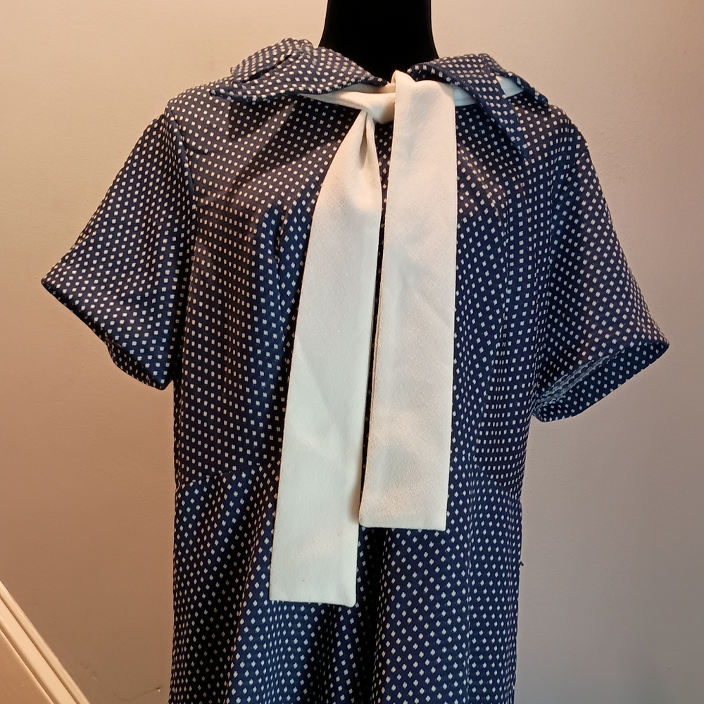 Vintage 60/70s Mod slit Dress Sz XL